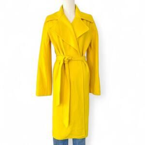 RALPH LAUREN COLLECTION (PURPLE LABEL) YELLOW WRAP COAT